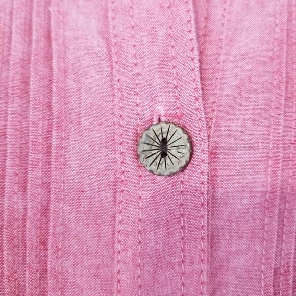 Draper's & Damon's Jacket Womens Large Pink Pintuck Button 3/4 Sleeve Pockets - Picture 6 of 11